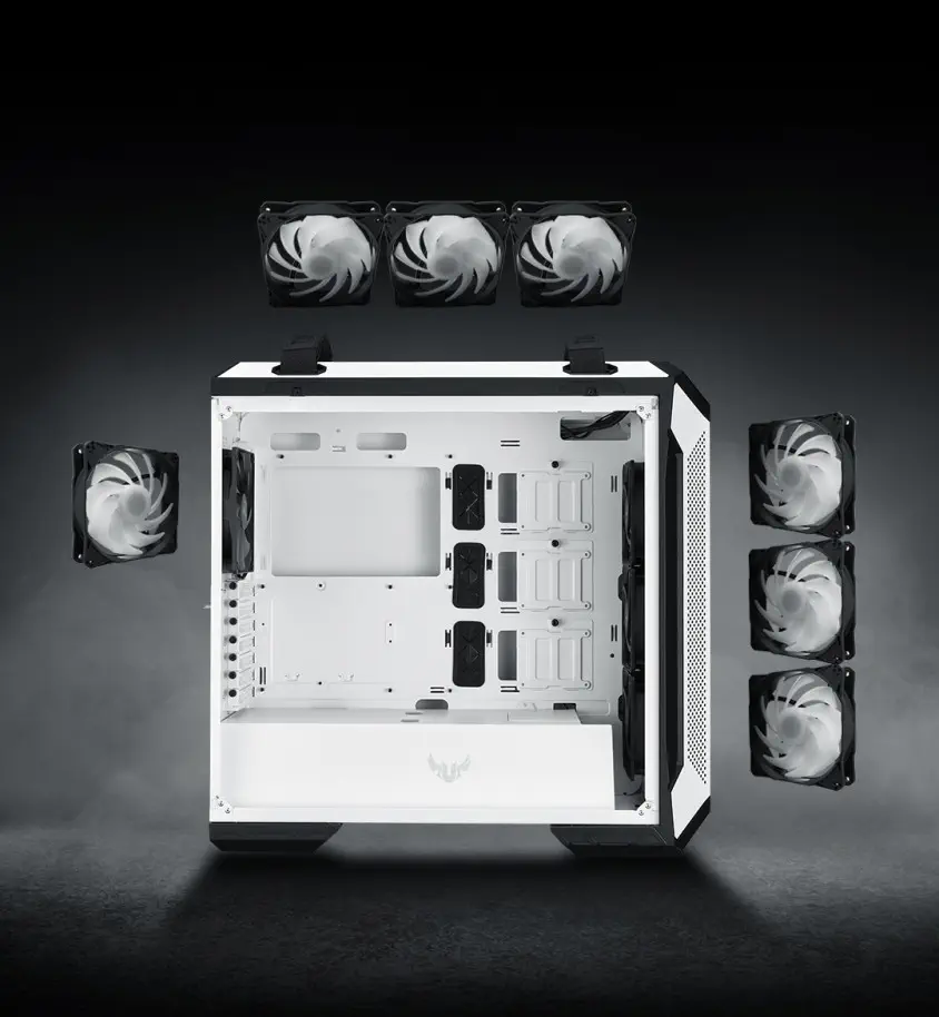 ASUS TUF Gaming GT501 White Edition E-ATX Mid-Tower Gaming Kasa