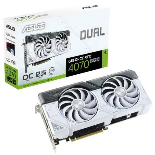 Asus DUAL-RTX4070S-O12G-WHITE Ekran Kartı