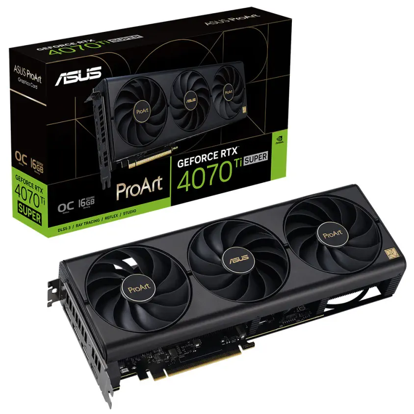 Asus ProArt 4070 Ti SUPER OC 16GB PROART-RTX4070TIS-O16G Gaming (Oyuncu) Ekran Kartı