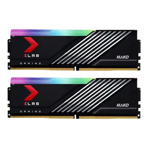 PNY XLR8 Gaming MAKO EPIC-X RGB 32GB (2x16GB) 6400MHz CL40 DDR5 Gaming Ram