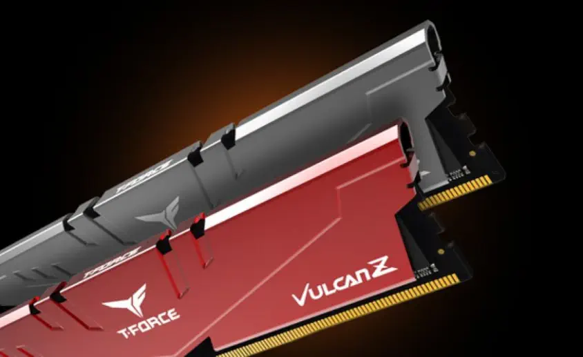 Team T-Force Vulcan Z Red 16GB(2x8GB) 3200Mhz DDR4 Gaming Ram (TLZRD416G3200HC16FDC01)