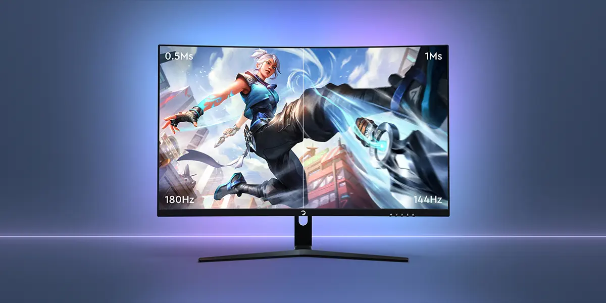 GamePower 27'' Vivid T50 Curved RGB 180Hz 0.5ms 1500R Curved 2x2W Speaker VA Gaming Monitör (Sıfır Ölü Piksel Garantili)