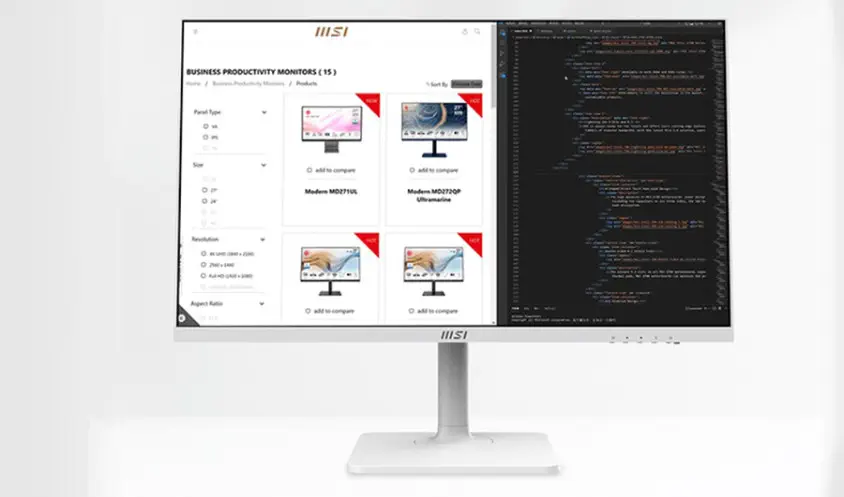 MSI Modern MD2712PW 1920x1080 (FHD) 16:9 FLAT IPS 100H Monitör  