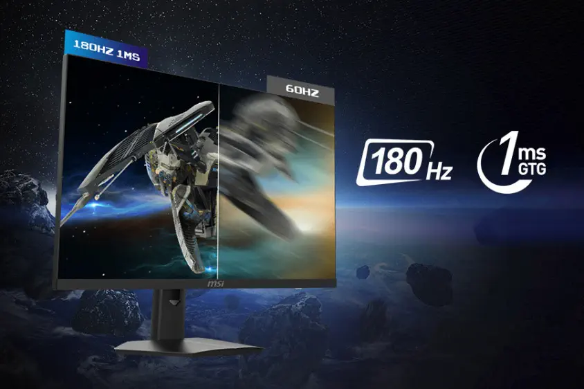 MSI G244F E2 23.8″ FHD 16:9 FLAT RAPID IPS 180HZ 1MS FREESYNC Premium Gaming (Oyuncu) Monitör