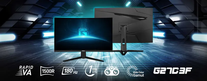 MSI 27″ G27C3F 1ms 180Hz Rapid VA FreeSync Curved Full HD Gaming Monitör