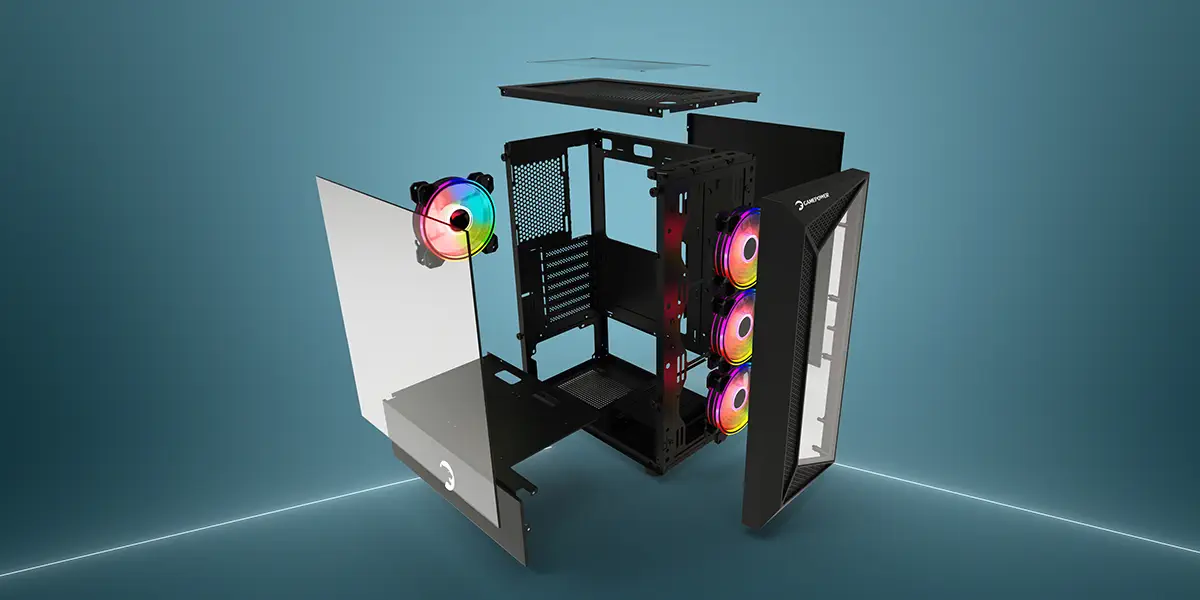 GamePower Eclipse 4*120mm A-RGB Fan Gaming Kasa 