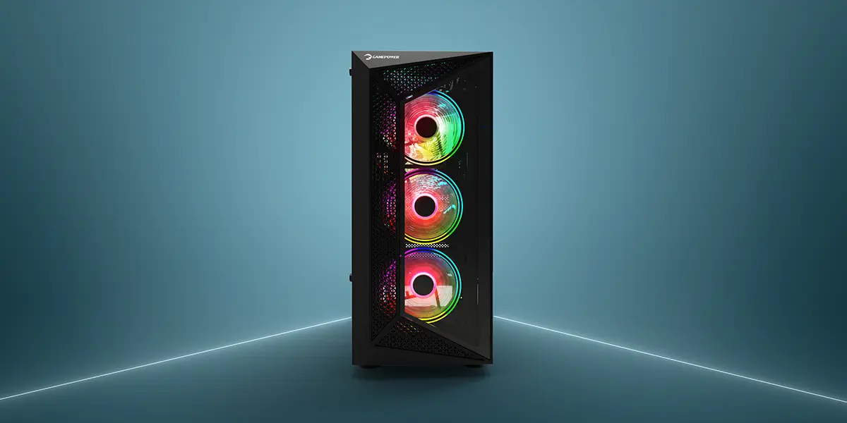 GamePower Eclipse 4*120mm A-RGB Fan Gaming Kasa +80 Gold 700W PSU (Full Modüler)