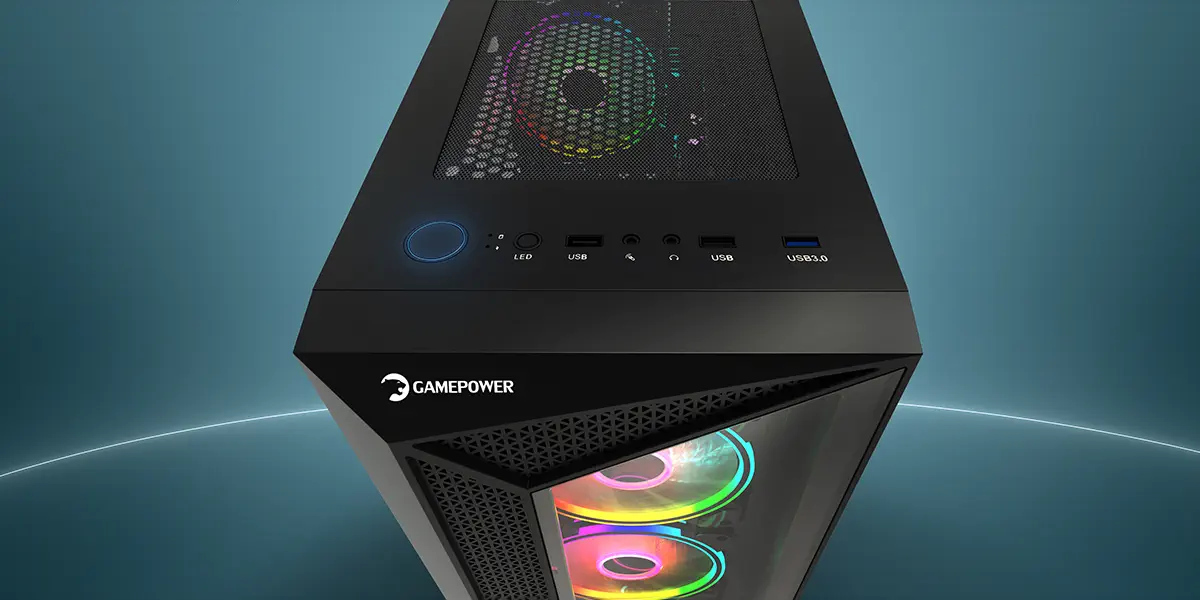GamePower Eclipse 4*120mm A-RGB Fan Gaming Kasa +80 Bronze 500W PSU