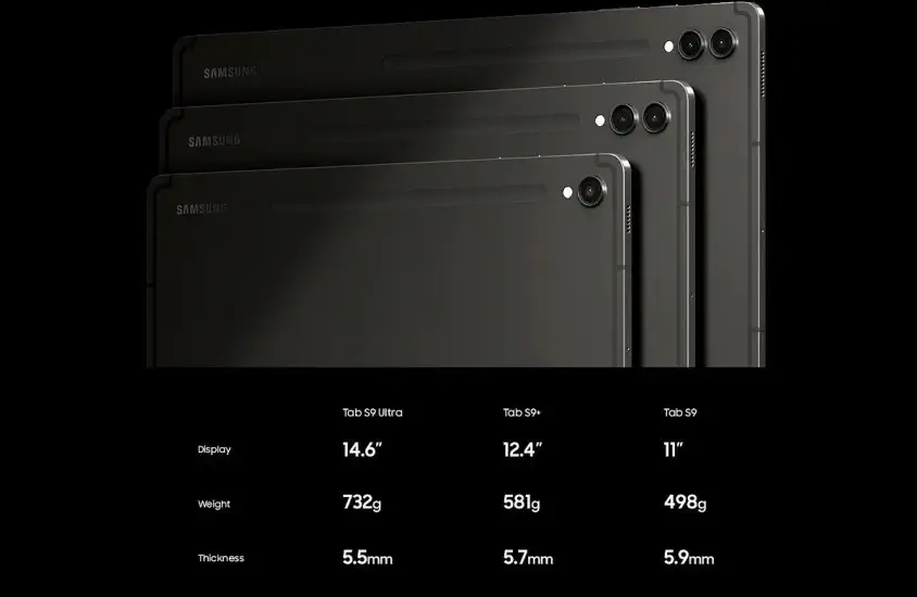 Galaxy Tab S9+ X810 12GB 256GB 12.4″ Gri Tablet