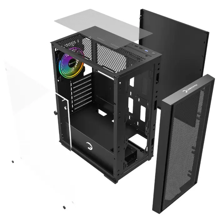 GamePower Flex 4*120mm A-RGB Fan ATX 650W 80+ Bronze Gaming Kasa 
