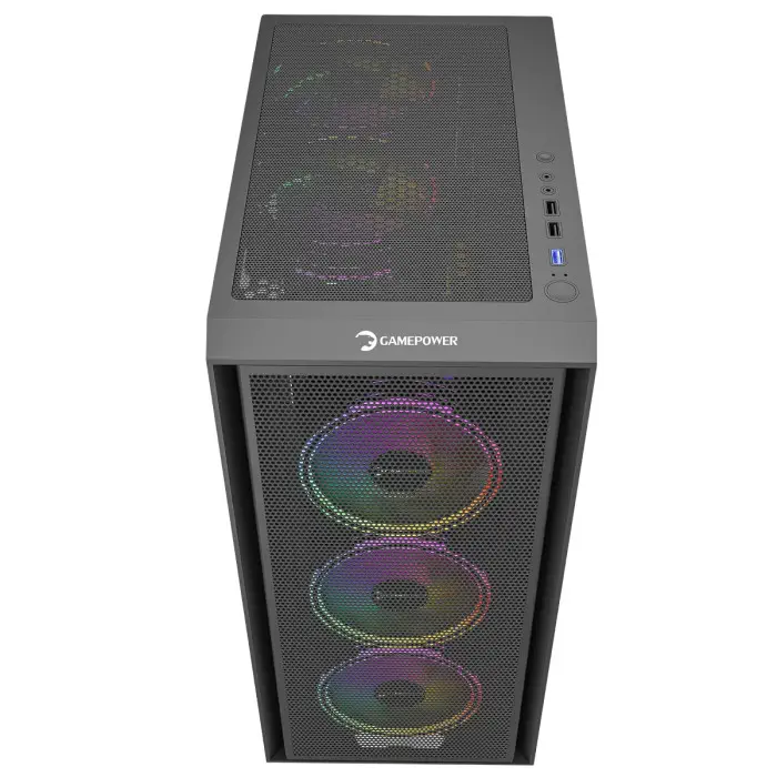 GamePower Flex 4*120mm A-RGB Fan ATX Gaming Kasa 