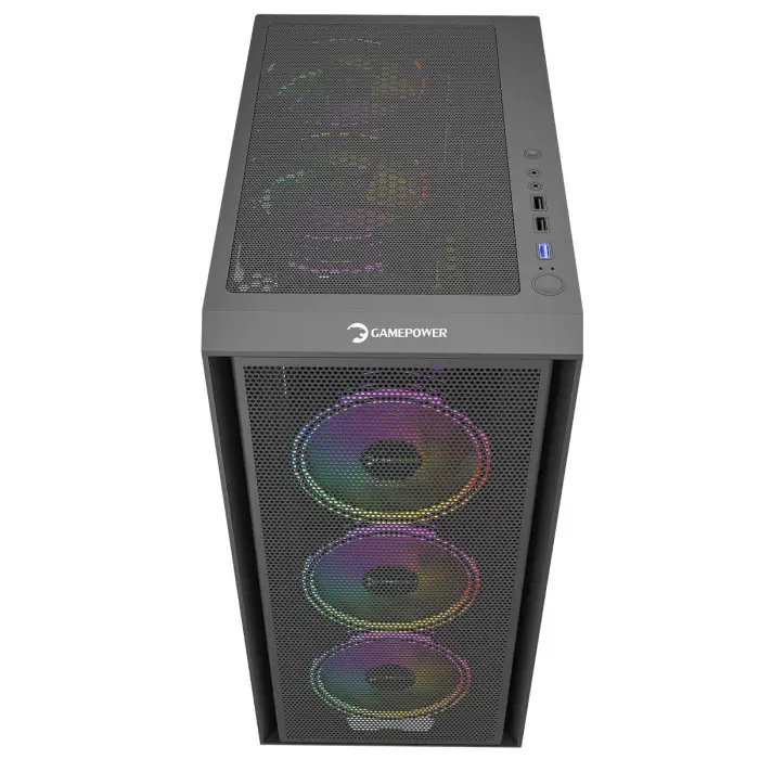 GamePower Flex 4*120mm A-RGB Fan ATX 650W 80+ Bronze Gaming Kasa 