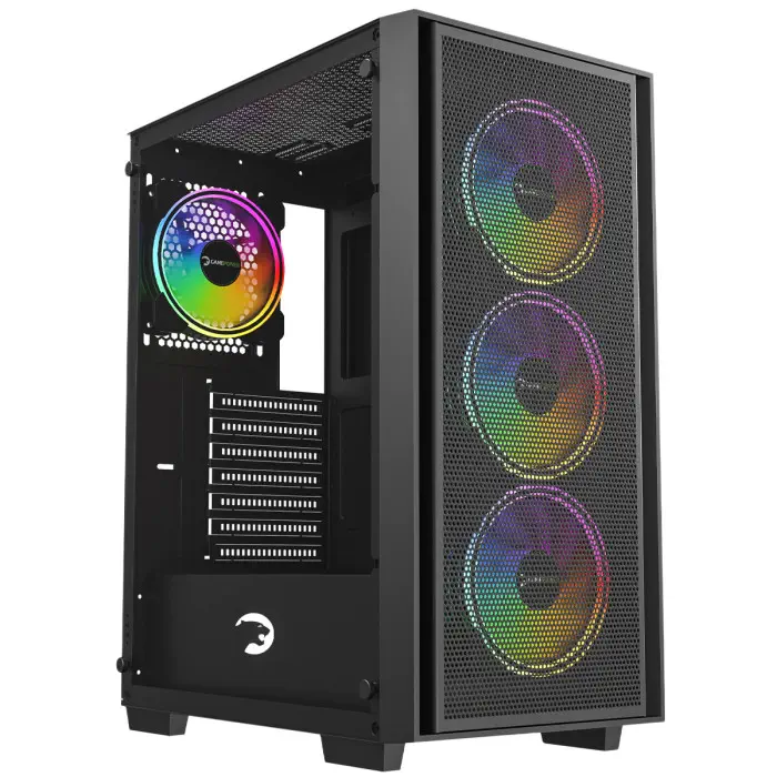 GamePower Flex 4*120mm A-RGB Fan ATX 650W 80+ Bronze Gaming Kasa 
