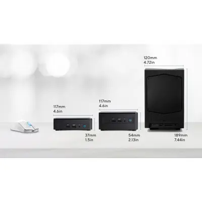 ASUS NUC12 Pro Tall Kit - Intel Core i7-1260P - Barebone (RAM Yok, Disc Yok) - Cord Yok - Mini Masaüstü PC