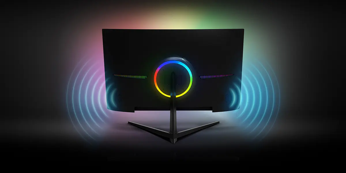 GamePower 24″ Vivid T40 Curved RGB 180Hz 0.5ms  2x2W Speaker Gaming Monitör (VA Panel)