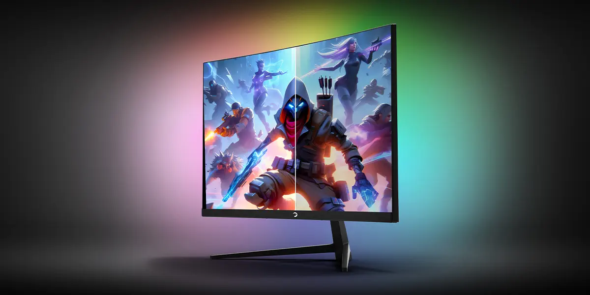 GamePower 24″ Vivid T40 Curved RGB 180Hz 0.5ms  2x2W Speaker Gaming Monitör (VA Panel)