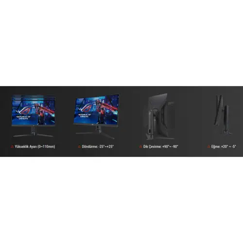 ASUS Rog Strix XG27AQMR 27″ 300Hz 1ms WQHD Adaptive Sync IPS Gaming Monitör