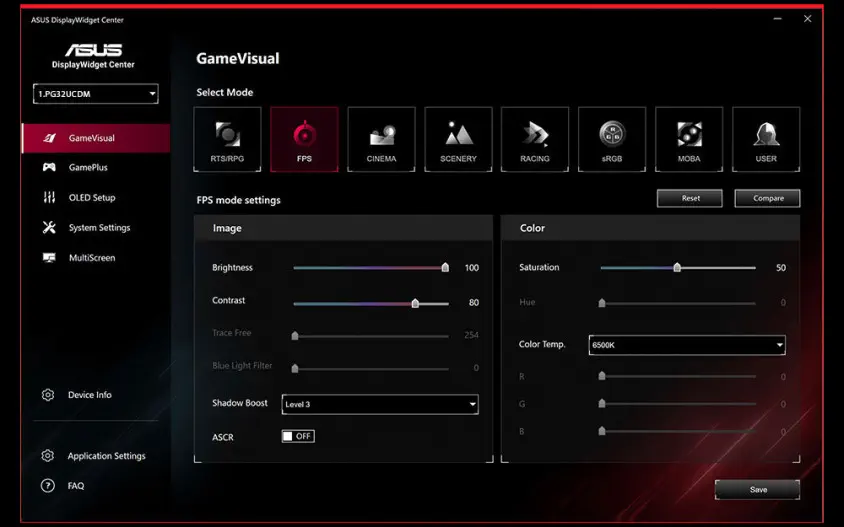 ASUS ROG Swift OLED PG32UCDM 31.5″ G-Sync Gaming Monitör 