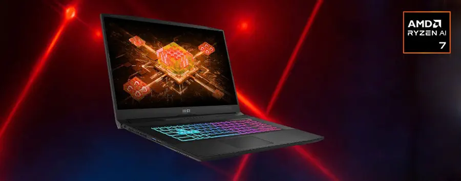 MSI Katana A17 AI B8VE-854XTR R7-8845HS RTX4050 17.3″ FHD FreeDOS Gaming Notebook  