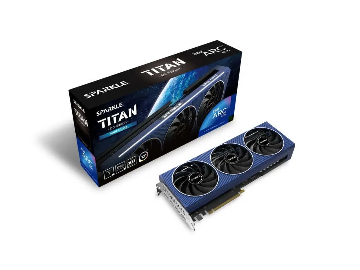 SPARKLE Intel Arc A770 TITAN OC 16GB SA770T-16GOC Ekran Kartı