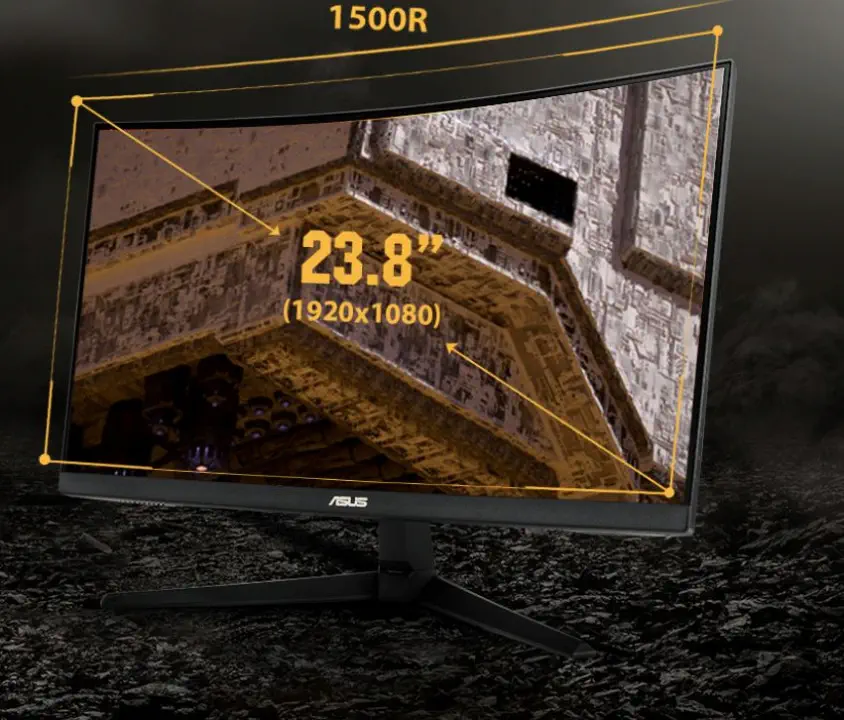 ASUS TUF Gaming VG24VQ1B 23.8″ 1ms 165Hz Curved FreeSync VA Full HD Gaming (Oyuncu) Monitör 