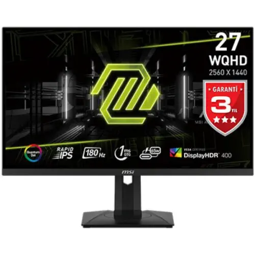 MSI MAG 274QRF QD E2 27″ 2560x1440 180Hz 1ms Adaptive- Sync IPS Gaming Monitör