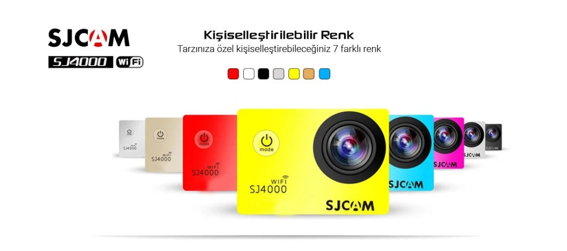 Sjcam SJ4000 WiFi 156° H.265 4K Aksiyon Kamerası