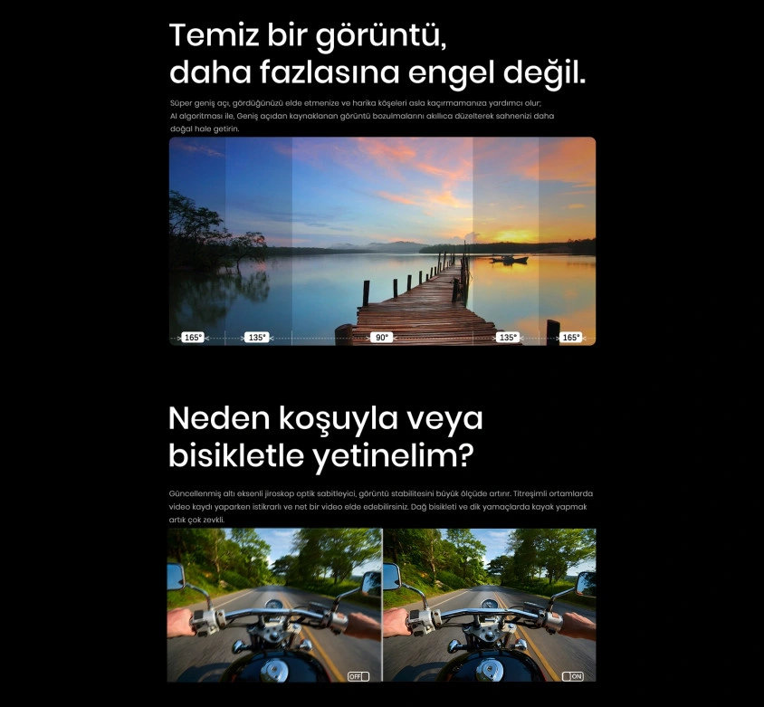 Sjcam SJ6 Pro Dual Screen 165° 4K Aksiyon Kamerası