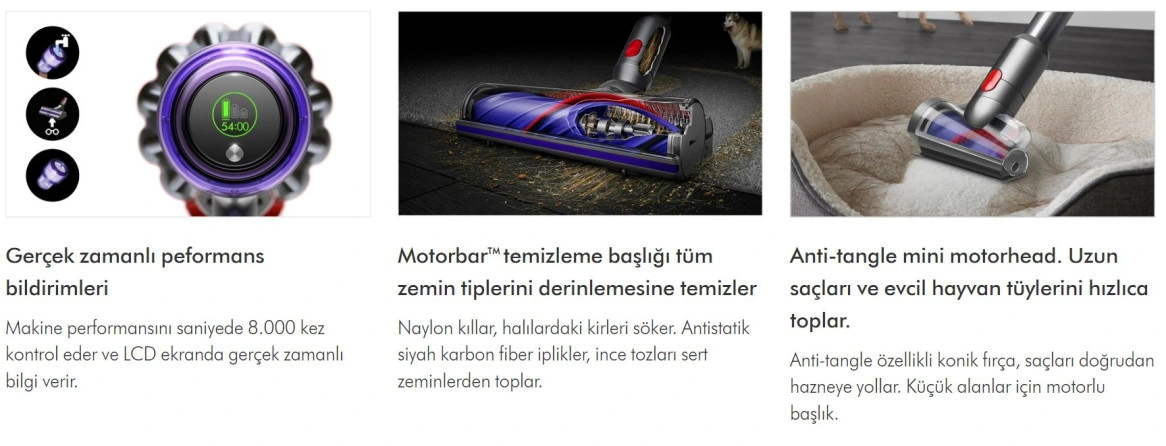 Dyson V11 Total Clean Dikey Şarjlı Süpürge