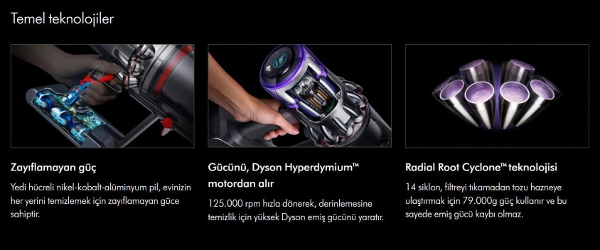 Dyson V11 Total Clean Dikey Şarjlı Süpürge