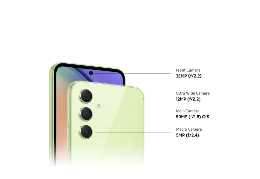 Samsung Galaxy A54 5G 128GB 8GB Limon Yeşili Cep Telefonu 