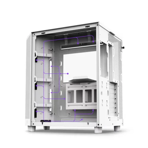 NZXT H Series H6 Flow CC-H61FB-01 Siyah ATX Mid Tower Gaming Kasa