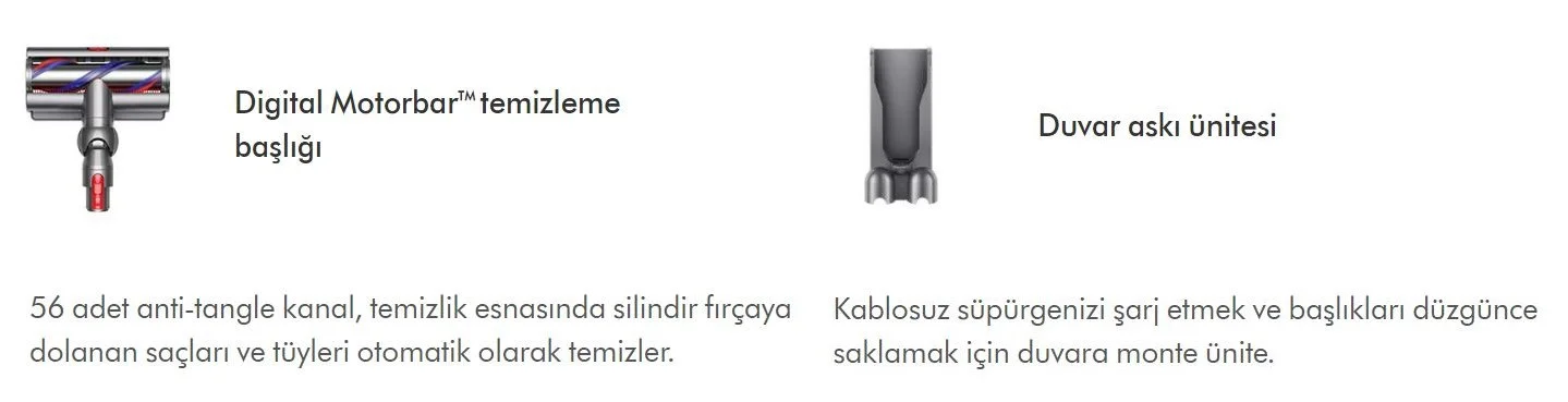 Dyson Gen5detect Mor Gri Şarjlı Dikey Süpürge