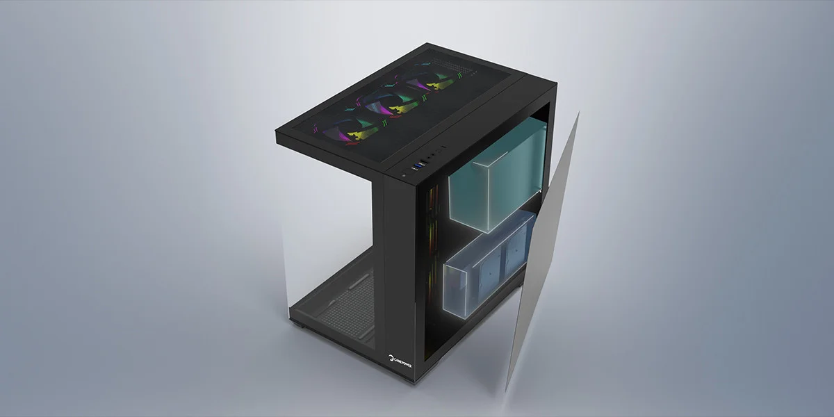 GamePower Warcry Prism 750W Cam ATX Gaming Kasa