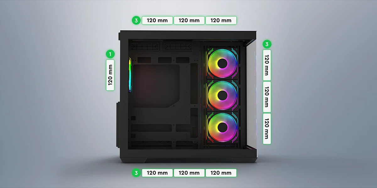 GamePower Warcry Prism 750W Cam ATX Gaming Kasa