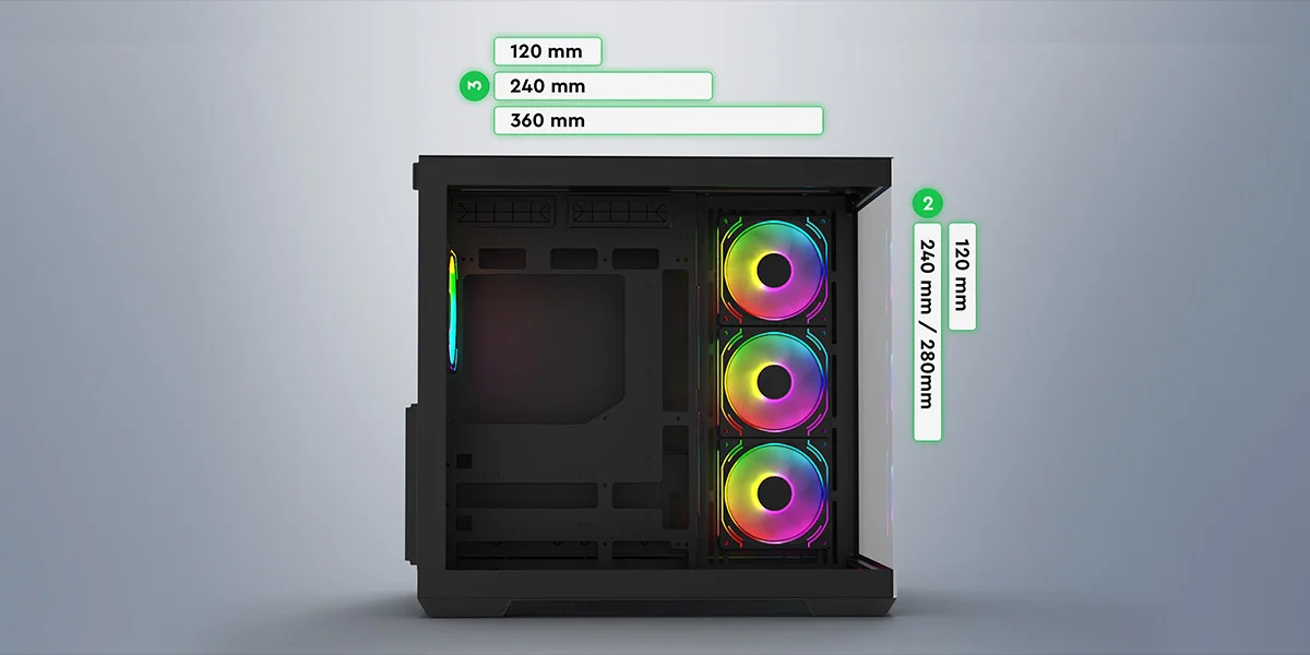 GamePower Warcry Prism 750W Cam ATX Gaming Kasa