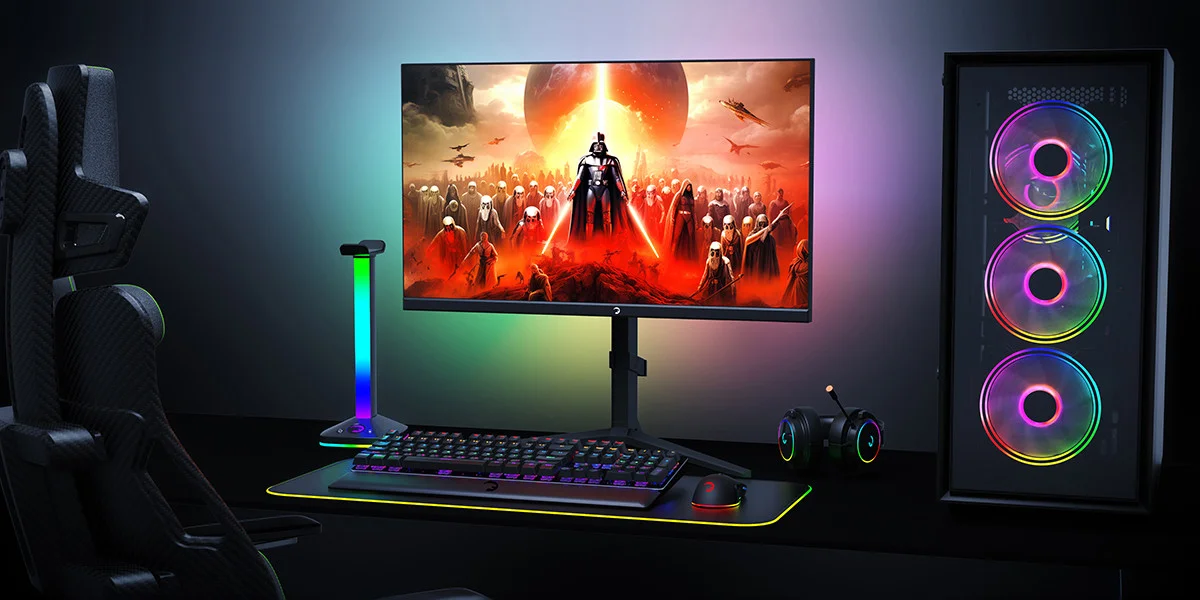 GamePower Rapid  27″ 1ms 360Hz Flat Fast IPS FHD RGB Pivot Speaker Gaming Monitör (Sıfır Ölü Piksel Garantili)