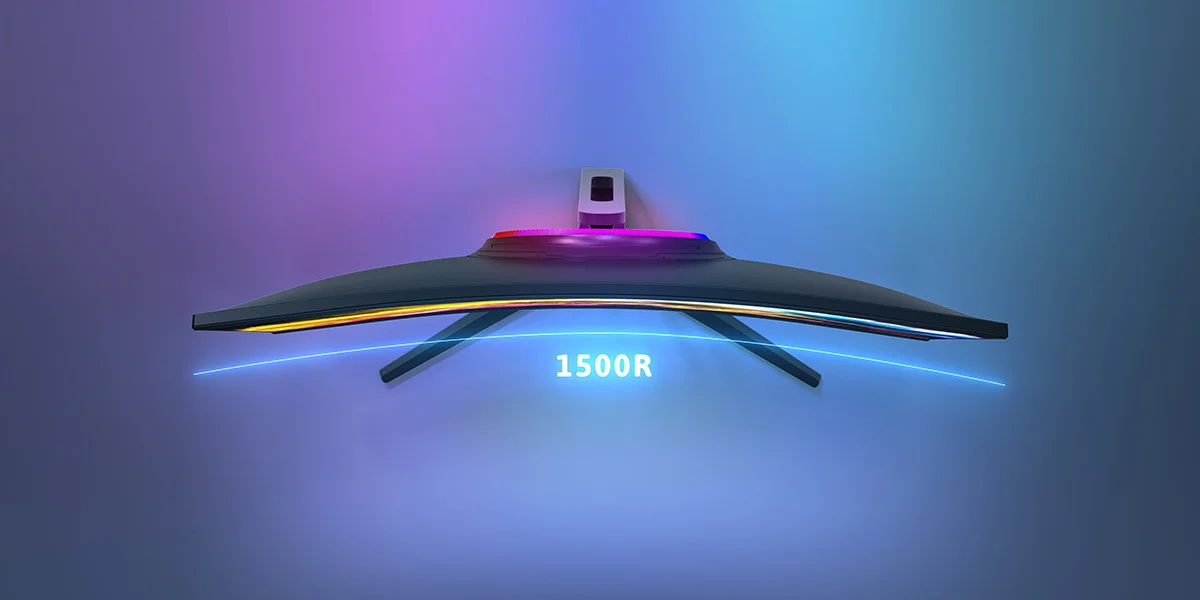 GamePower Vivid V60 27&amp;amp;#039;&amp;amp;#039; Curved RGB 240Hz 0.5ms FHD 1500R Curved 2x2W Speaker VA Gaming Monitör