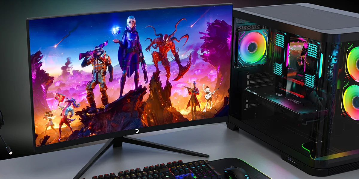 GamePower Vivid F10 24″ Curved RGB 100Hz 1ms FHD Va Panel 2x2W Speaker Gaming Monitör (Sıfır Ölü Piksel Garantili)