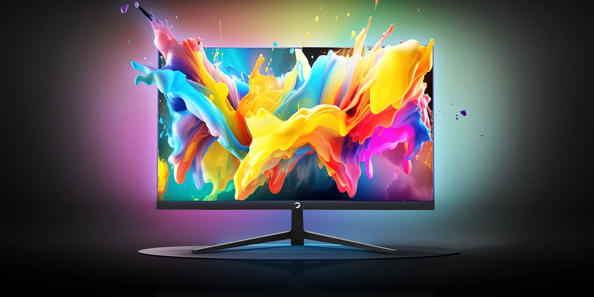 GamePower Vivid F10 24″ Curved RGB 100Hz 1ms FHD Va Panel 2x2W Speaker Gaming Monitör (Sıfır Ölü Piksel Garantili)