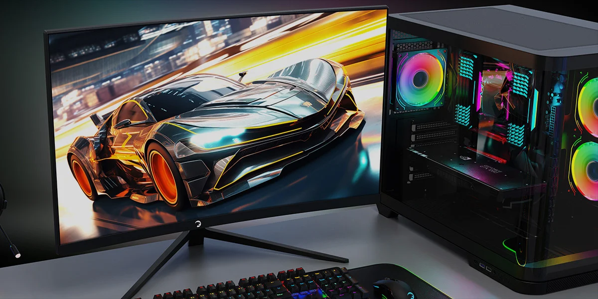 GamePower Vivid F10 24″ Curved RGB 120Hz 1ms FHD Va Panel 2x2W Speaker Gaming Monitör (Sıfır Ölü Piksel Garantili)