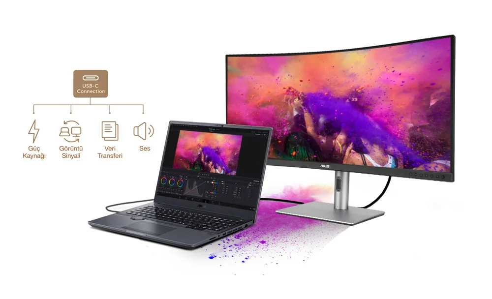 ASUS ProArt PA34VCNV 34,1″ 5ms 60Hz IPS Monitör
