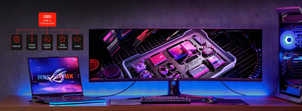 ASUS ROG Strix XG49WCR 49″ 1ms 165Hz 5120x1440 VA Gaming Monitör