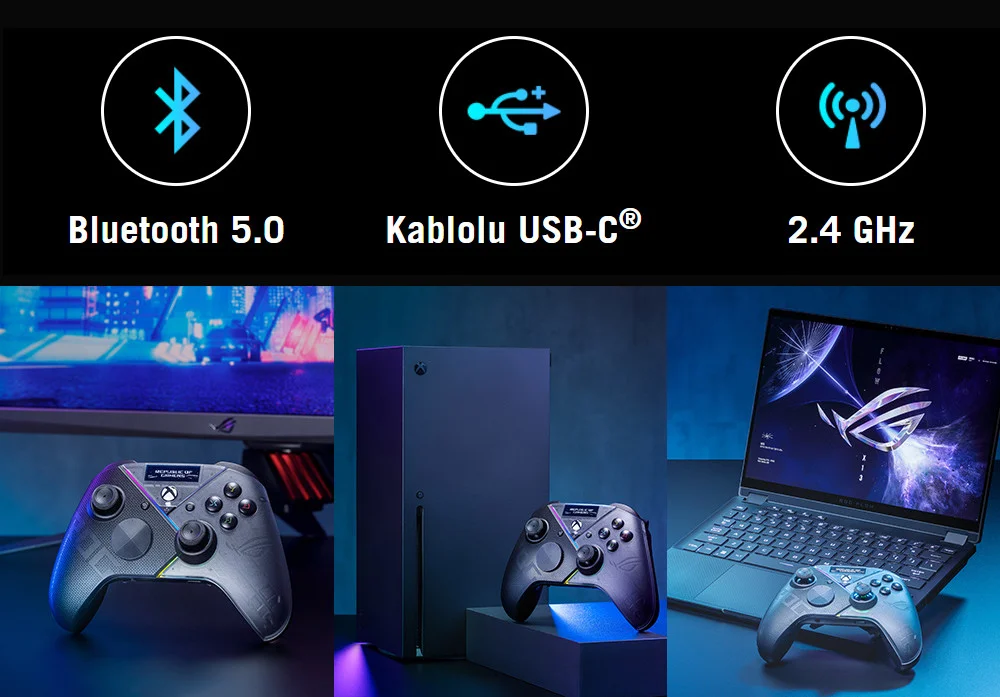 ASUS ROG Raikiri Pro GD300X RGB Kablosuz Gamepad