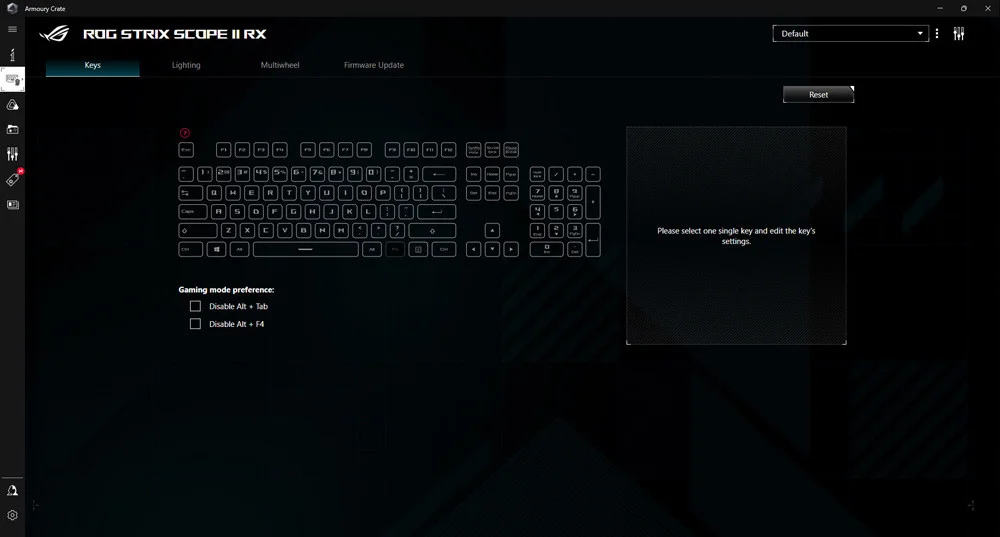 ASUS ROG Strix Scope II RX TR Q Gaming Klavye