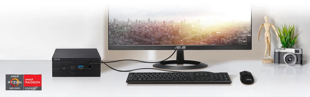 PN51-BB757MDE1 AMD Ryzen 7 R7-5700U Barebone FreeDOS Mini Masaüstü PC