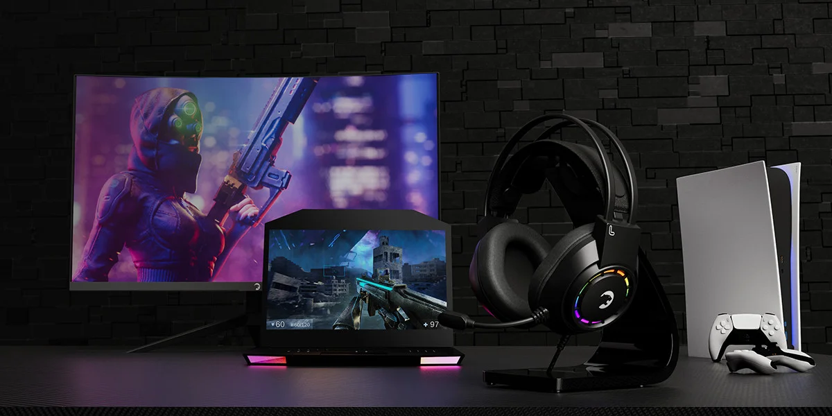 GamePower Voldon Siyah 7.1 Surround Rainbow Gaming Kulaklık