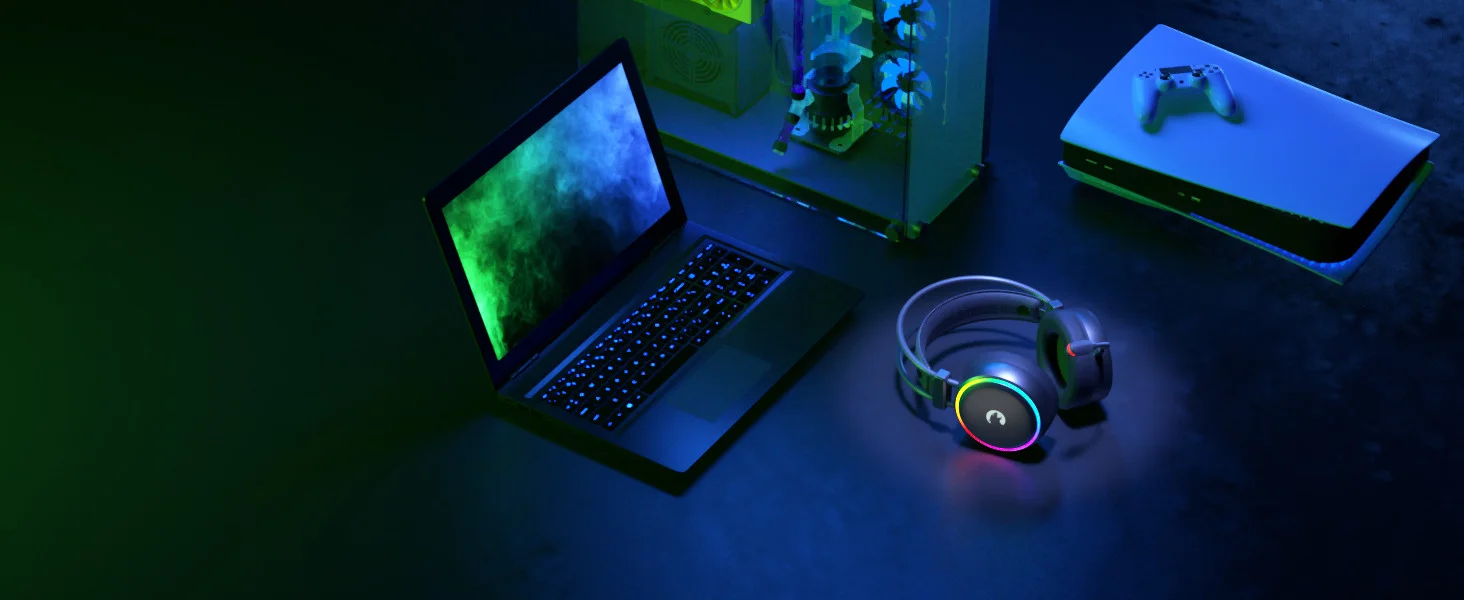 GamePower Raijin Rainbow 7.1 Surround Gaming Kulaklık 