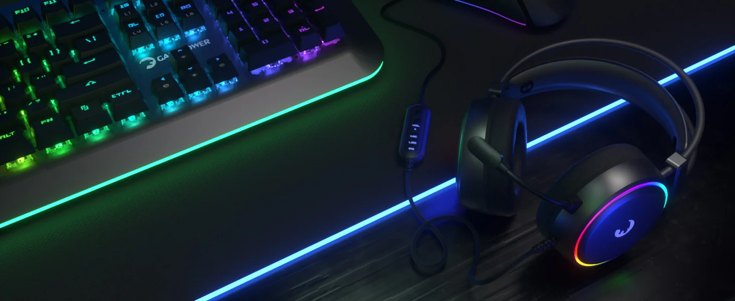 GamePower Raijin Rainbow 7.1 Surround Gaming Kulaklık 