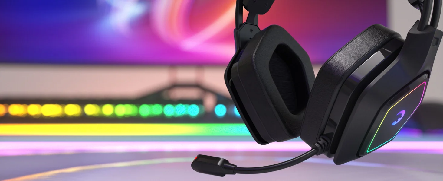 GamePower Mihawk Siyah 7.1 Surround RGB Gaming Kulaklık